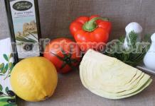 Салат диетический из свежих овощей